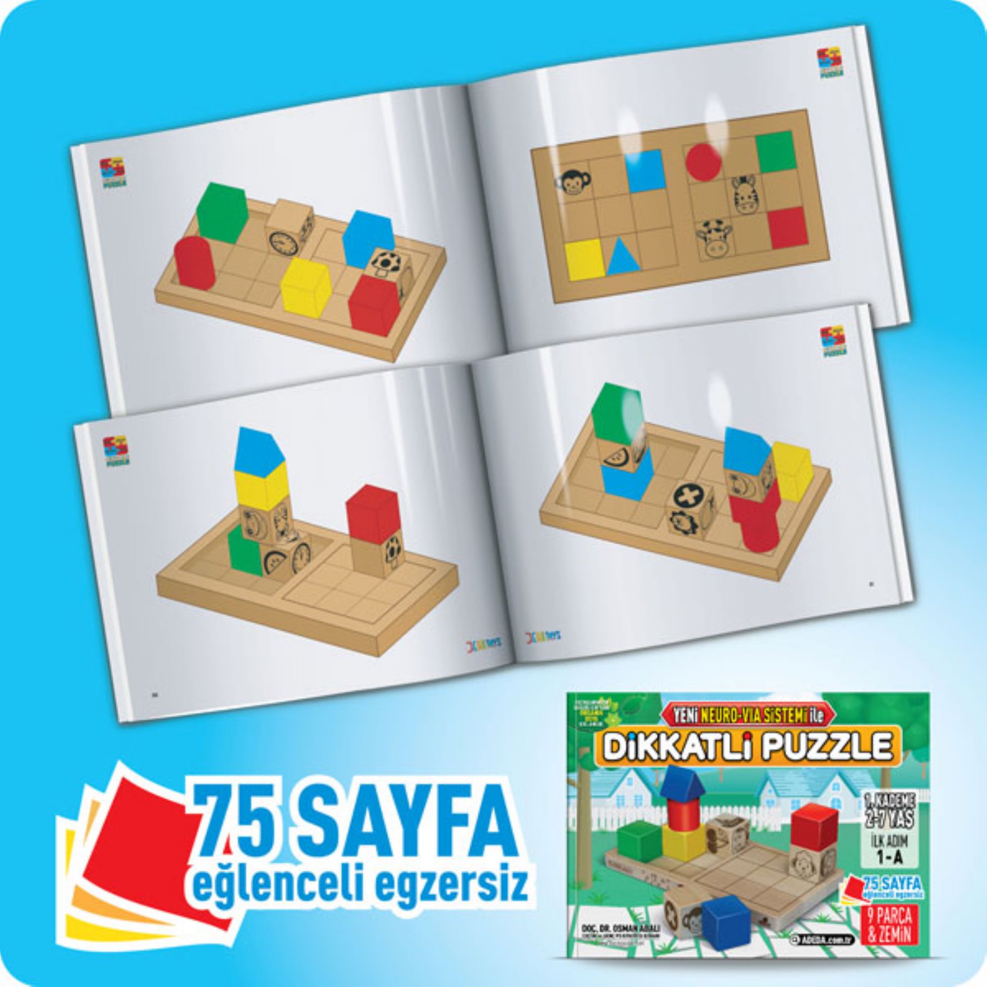 Dikkatli Puzzle İlk Adım 2 - 7 Yaş - dahiyizbiz.com